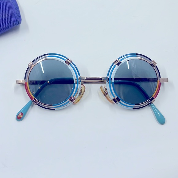 Dolce Vita Vintage Sunglasses & Case Made in Italy Gold Plated 24KT - Picture 13 of 14